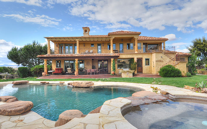 pool-and-back-of-luxury-house